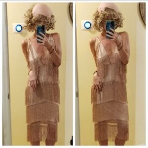 Asos Fringe Flapper Style Dress NWT